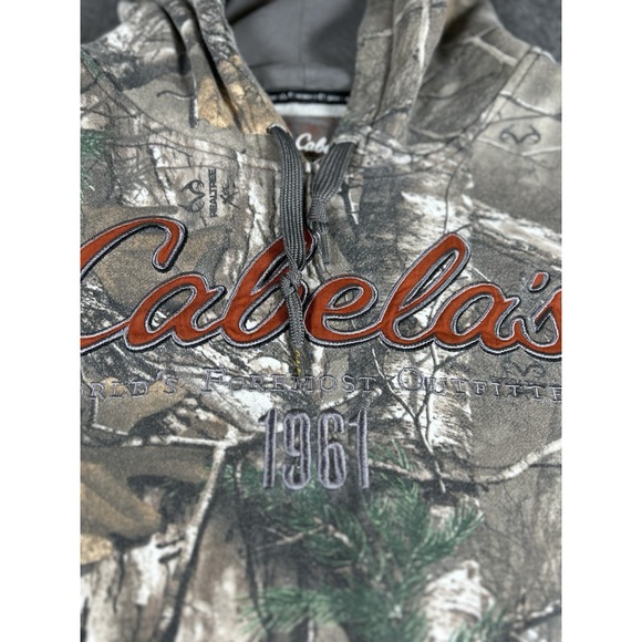 Cabela's Hoodie Mens 2XL Camo Pullover Hunting Outdoors - Picture 2 of 5